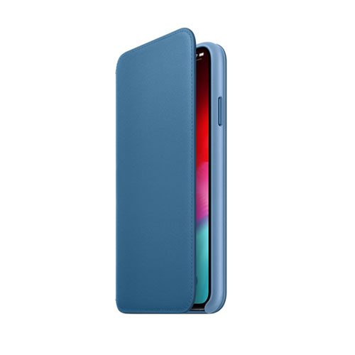 Funda Apple Folio para iPhone XS Max de Cuero - Cape Cod Blue