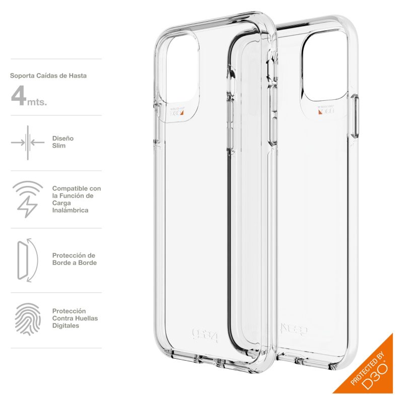 funda gear4 crystal palace para iphone 11 clear