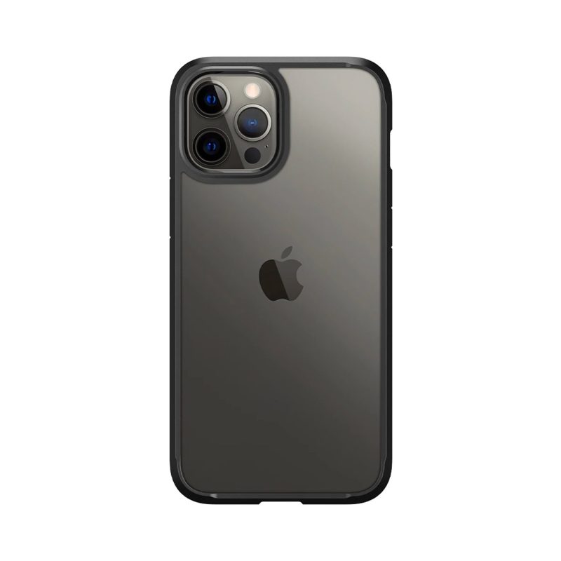 Funda Spigen Crystal Hybrid para iPhone 12 Pro/ 12 - Matte Black 