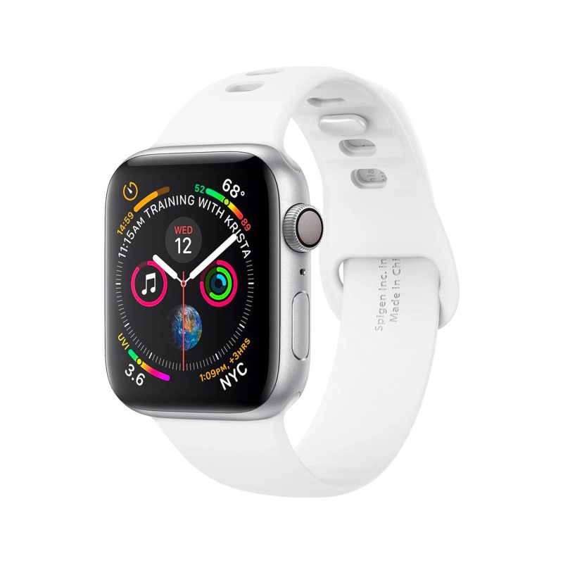 Banda Spigen Silicone para Apple Watch All Series - White,Banda Spigen Silicone para Apple Watch,correa de silicona Air Fit