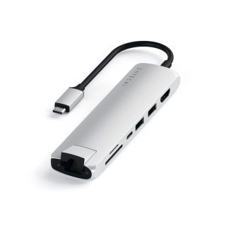 Hub USB-C Satechi 6 puertos - Silver