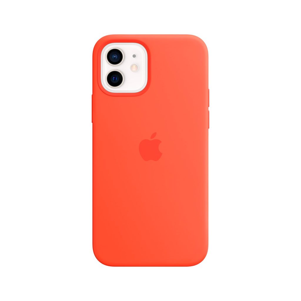 Funda Apple para iPhone 12 y 12 Pro de Silicona - Naranja electrico -  OneClick Distribuidor Apple