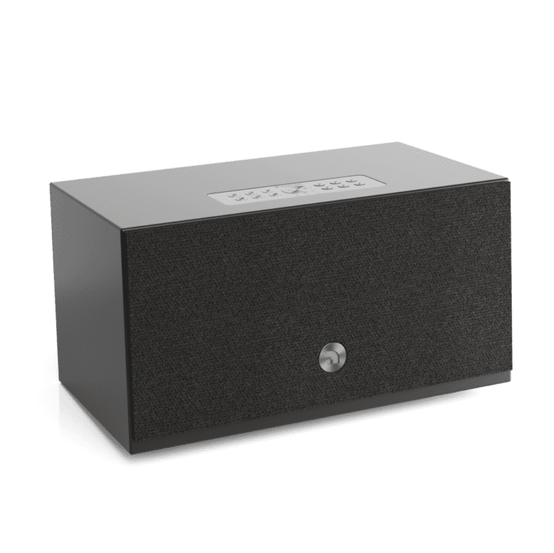 wireless multiroom speaker c10mkii black angled airplay2 google cast chromecast audiopro