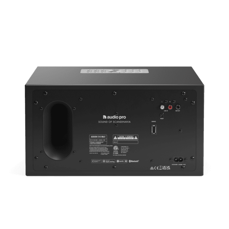 wireless multiroom speaker c10mkii black back airplay2 google cast chromecast audiopro