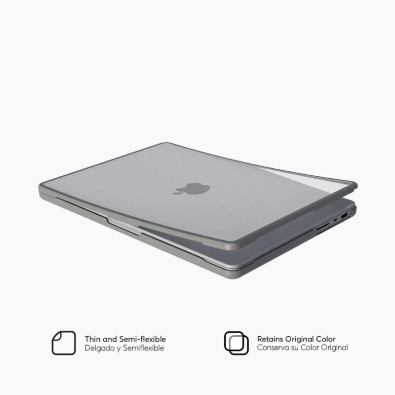 cobertor nco shock cristal gris macbook pro 14 inch "m1 pro"