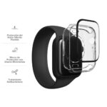 vidrio templado zagg invisibleshield glass fusion 360 para apple watch 41mm transparente