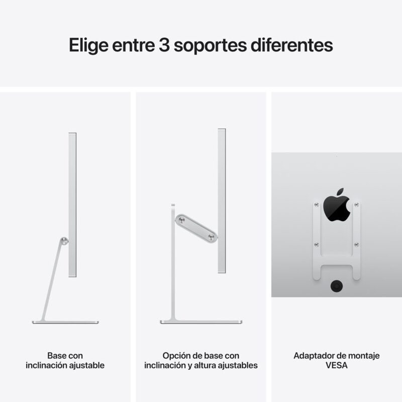 apple studio display vidrio standard soporte con inclinación ajustable