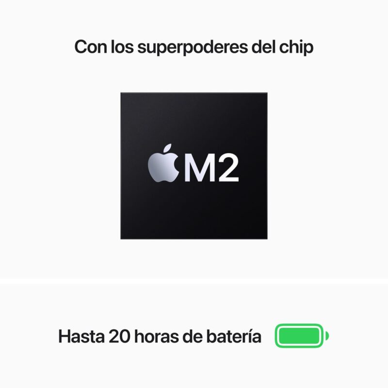macbook pro 13 m2 chip 256gb 8gb plata