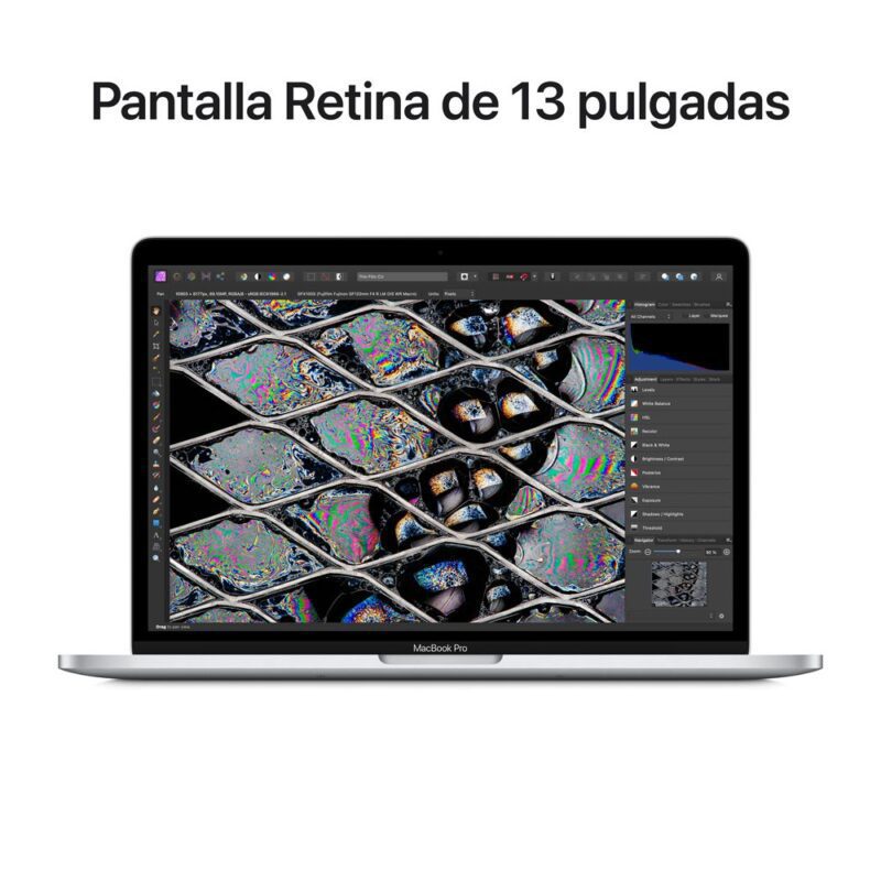 macbook pro 13 m2 chip 256gb 8gb plata