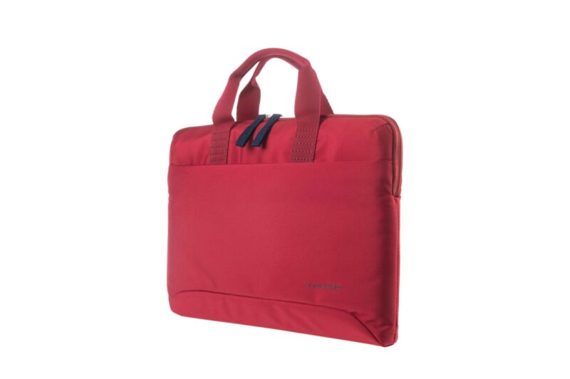 tucano super slim bag smilza for laptop 14" and macbook pro 14" red