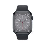 apple watch series 8 gps 41mm negro medianoche aluminio banda deportiva regular