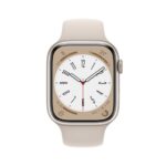 apple watch series 8 gps 41mm blanco estelar aluminio banda deportiva regular