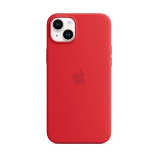 funda silicona c/magsafe iphone 14 plus rojo