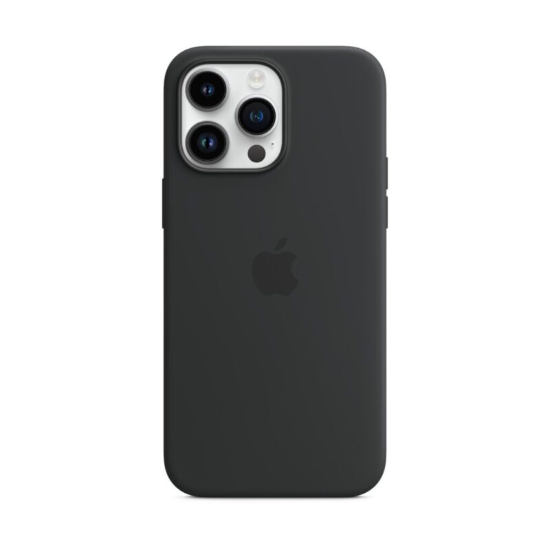 funda apple silicona c/magsafe iphone 14 pro max negro medianoche