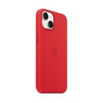 funda silicona c/magsafe iphone 14 rojo
