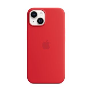 funda silicona c/magsafe iphone 14 rojo