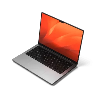 eco hardshell case for macbook pro 14 oscuro