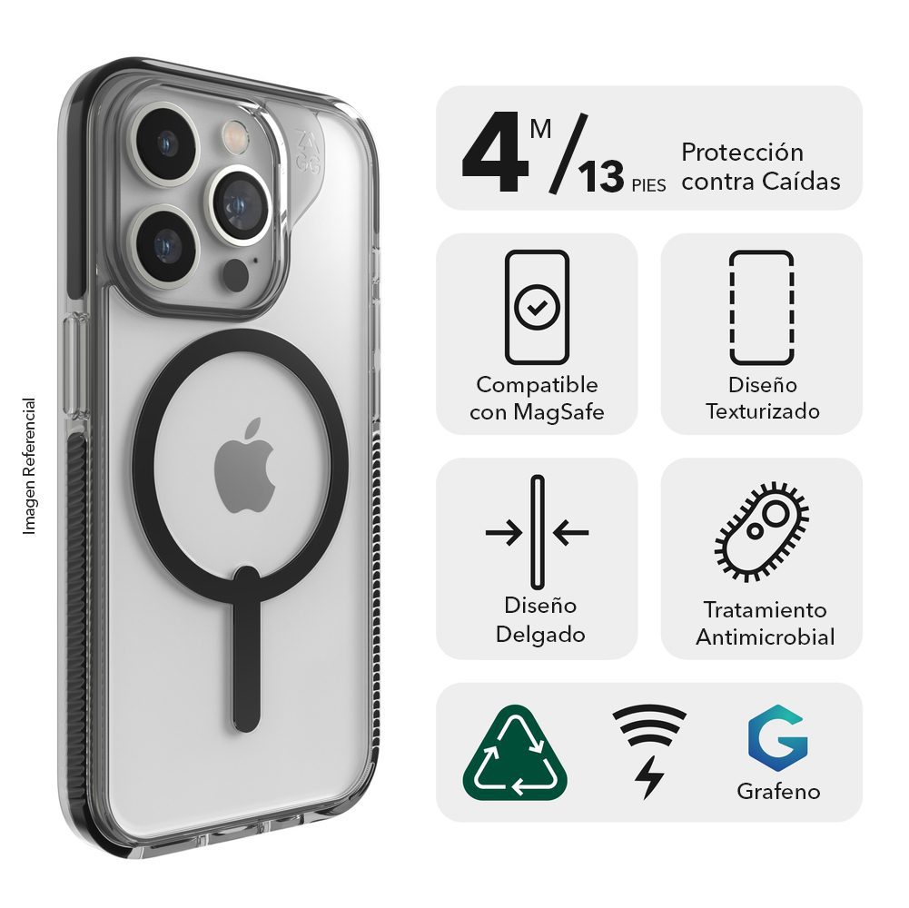 Funda Transparente Compatible Con MagSafe Para iPhone 15 Pro