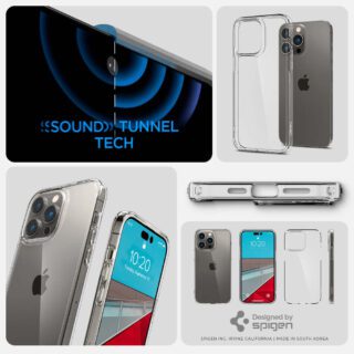 funda spigen crystal hybrid p/iphone 14 plus transparente