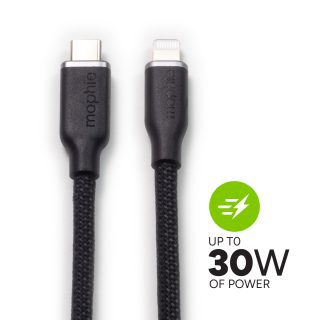 cable mophie usb c a lightning 1 mt negro