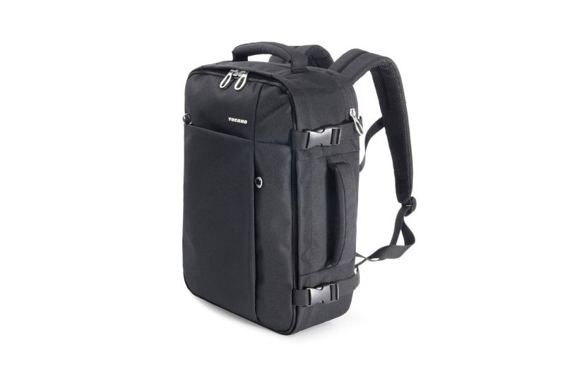 tucano tugo travel backpack cabin luggage, 20l for macbook pro 16" laptop 17" black