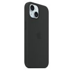 funda apple iphone 15 silicona magsafe  negro