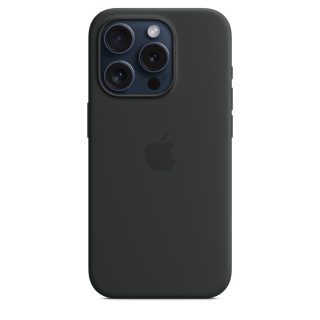 funda apple iphone 15 pro silicona magsafe negro