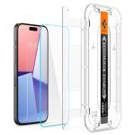 vidrio templado spigen tr ez fit hd iphone 15 pro