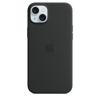 funda apple iphone 15 plus silicona magsafe  negro