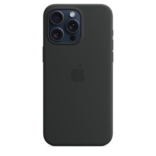 funda apple iphone 15 pro max silicona magsafe negro