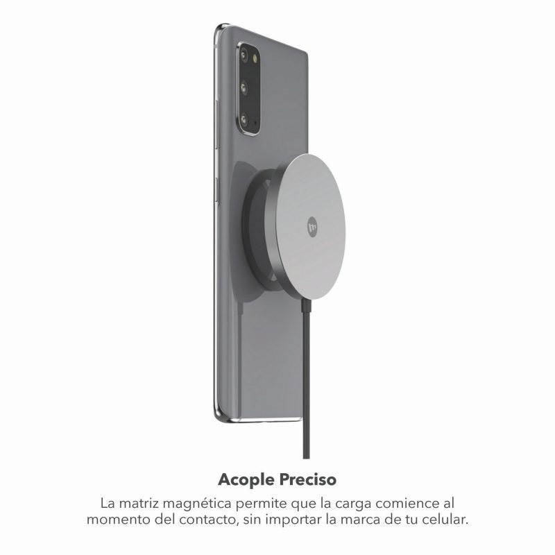 cargador magnetico mophie + snap black