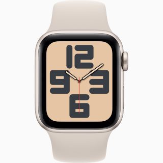 apple watch series se (2da) gps 40 mm blanco estrella/correa s/m