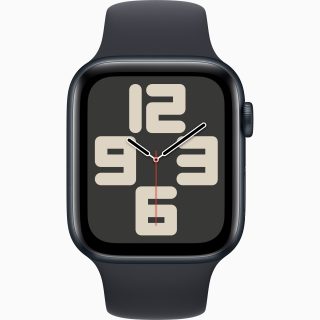 apple watch series se (2da) gps 44 mm medianoche / correa m/l
