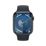 apple watch series 9 gps 45 mm medianoche/correa azul m/l