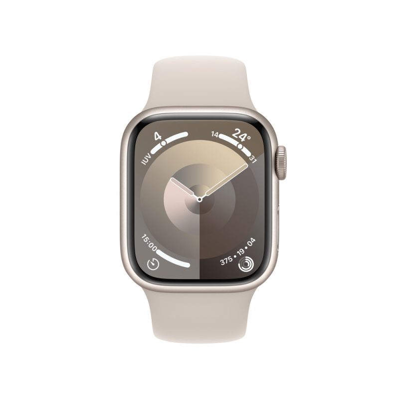 apple watch series 9 gps 41 mm blanco estrella/correa s/m