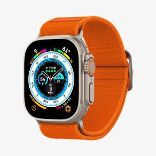 correa spigen apple watch 49/45/44/42 mm lite fit ultra naranja