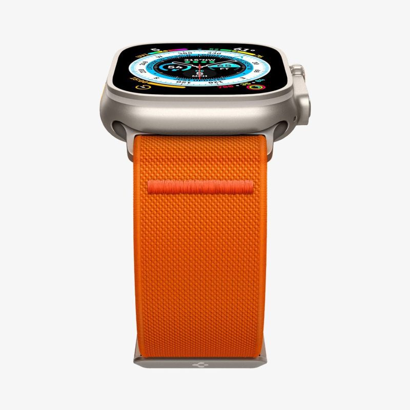 correa spigen apple watch 49/45/44/42 mm lite fit ultra naranja