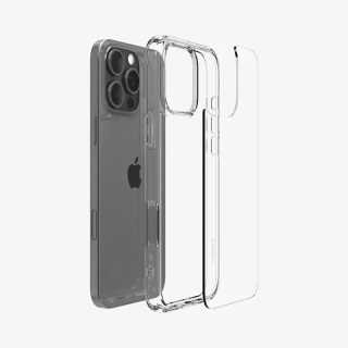 funda spigen iphone 16 pro max crystal hybrid transparente