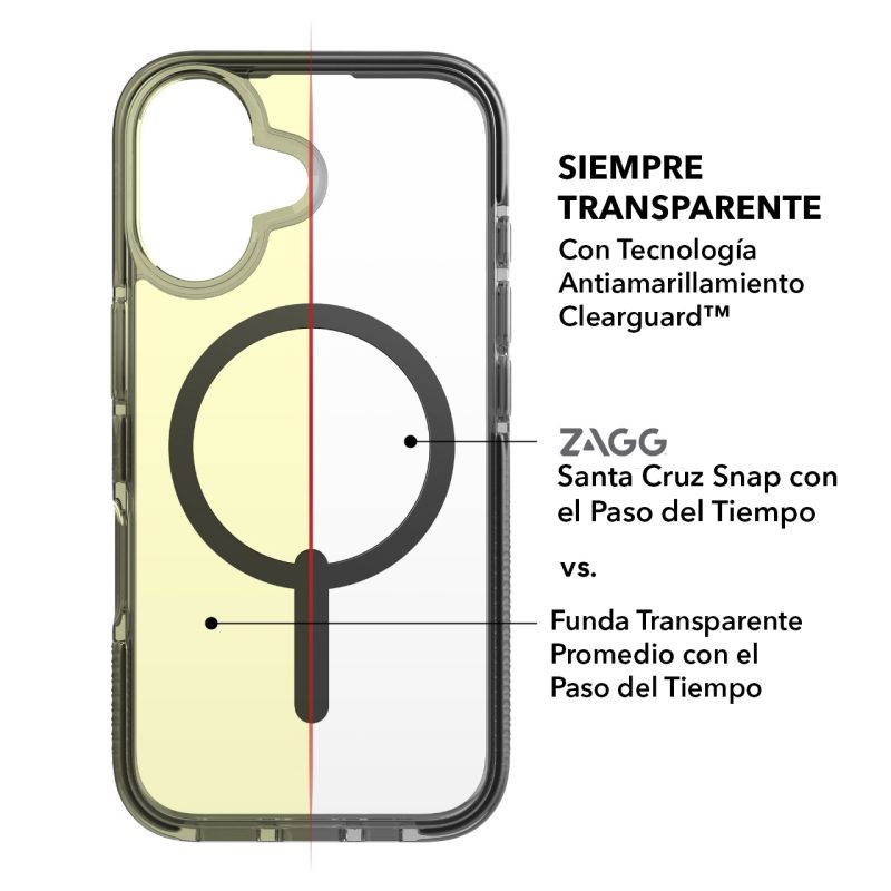 funda zagg iphone 16 santa cruz snap verde