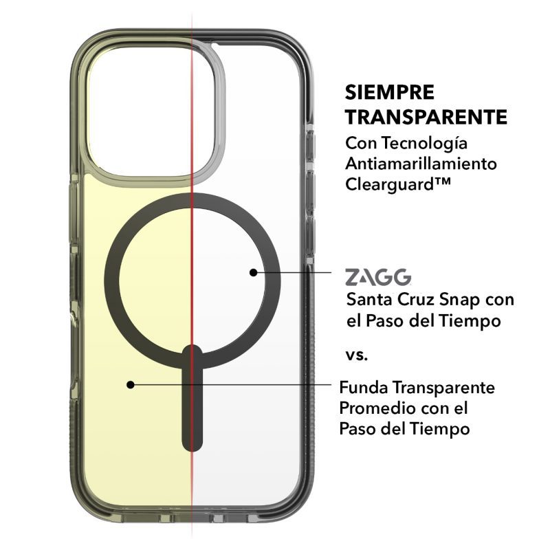 funda zagg iphone 16 pro max santa cruz snap verde