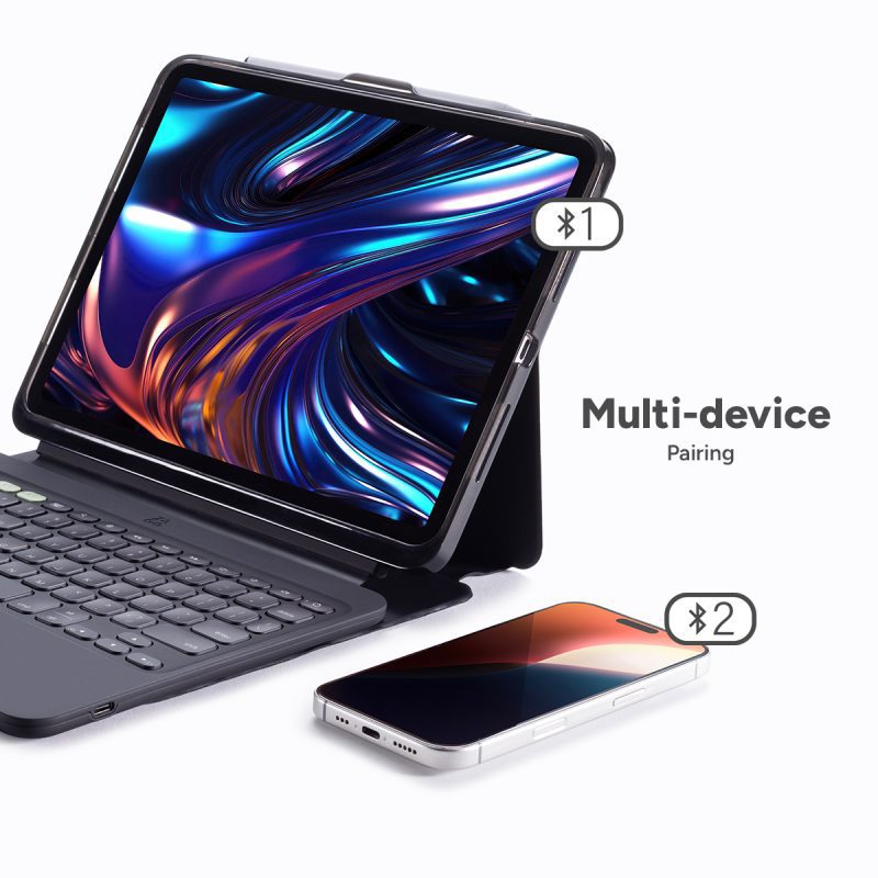 funda con teclado zagg ipad pro 11 m4 pro keys2 desmontable negro/gris